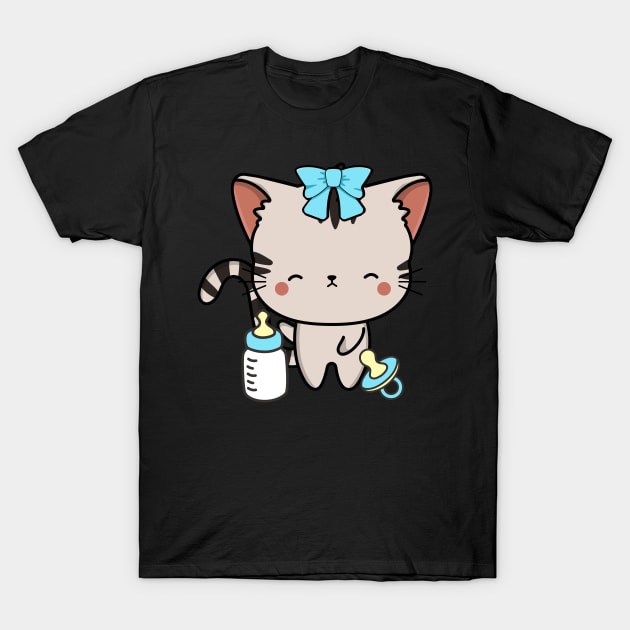 Cute Tabby Cat is a baby T-Shirt by Pet Station